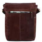 Herren Leder Umhängetasche Vintage klein
