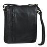 Vintage Ledertasche Schultertasche Herren schwarz