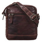 Vintage Schultertasche für Herren Leder braun