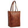 "Estella" Torebka Shopper Vintage Damska Skórzana Duża Torba na Ramię 16"