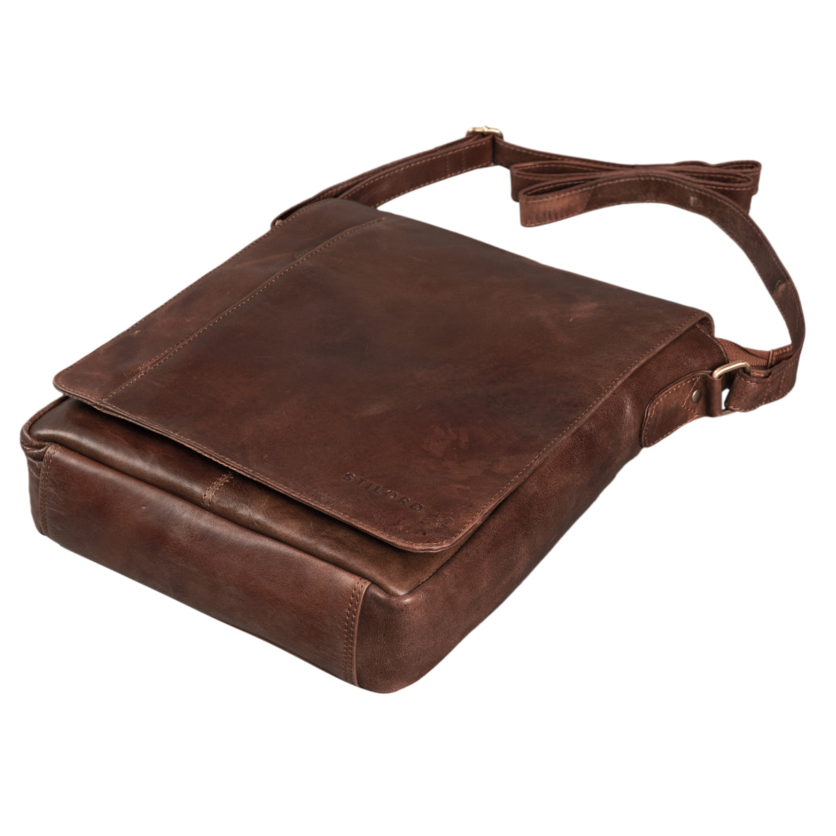 kleine ledertasche herren braun