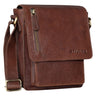 "Finn" Mała Torba Męska Na Ramię Skórzana Vintage Messenger 8.4"