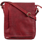 Abendtasche Echtleder Damen Leder rot