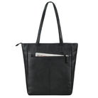 Arbeitstasche Damen Leder schwarz